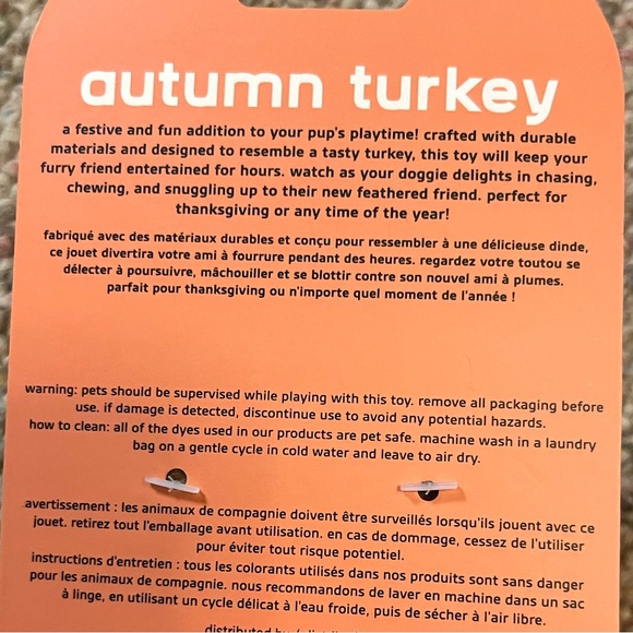 🆕 Dexy Paws Turkey Dog Toy - Picture 8 of 10
